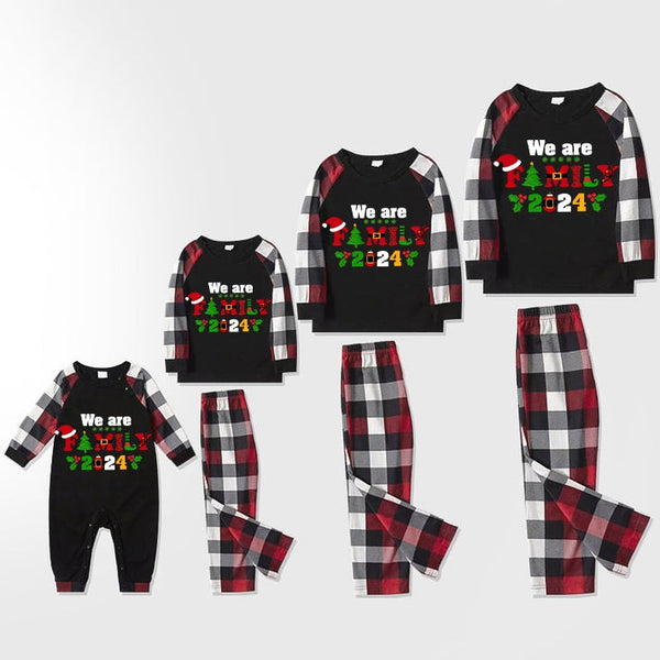 2024 "We are Family" Plaid Christmas Pajamas