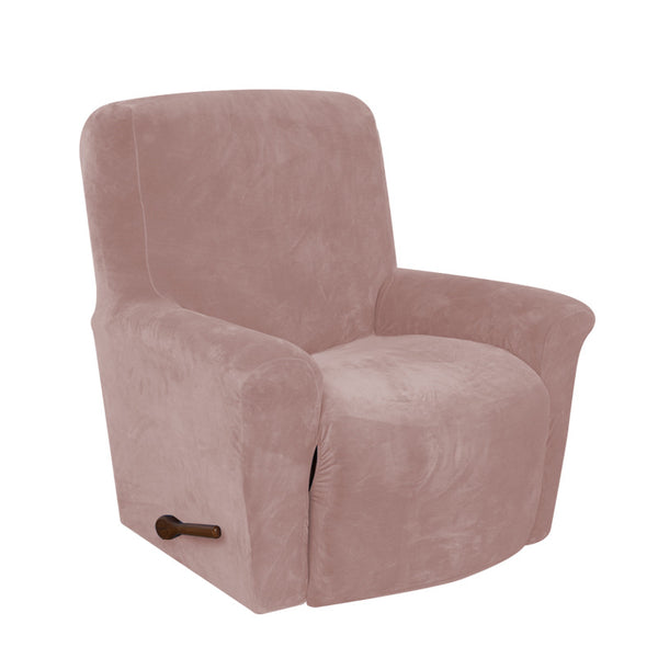 Velvet Stretch Recliner Chair Covers Anti-Slip Armchair Covers
