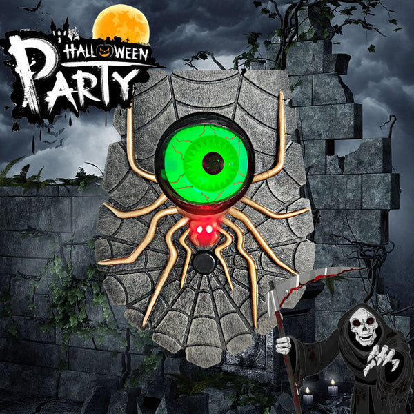 🎃Hot Sale-Halloween Big Eye Spider Doorbell with Spooky Sounds