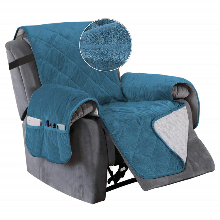 Peacock blue online recliner