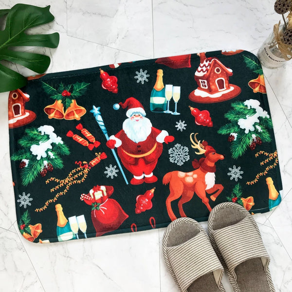 Large Size Christmas Decorations Door Mats Pattern 06